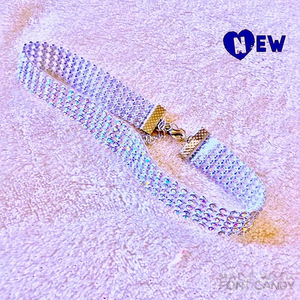 Women's Rhinestone Crystal Choker Necklace - NWT - Picture 5 of 9